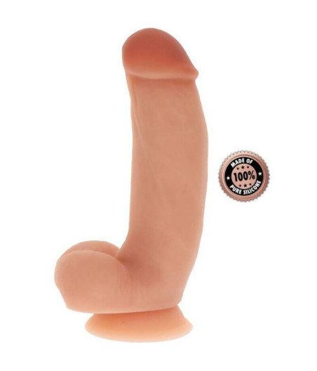 GET REAL - DILDO DE SILICONE 18 CM W BOLAS PELE