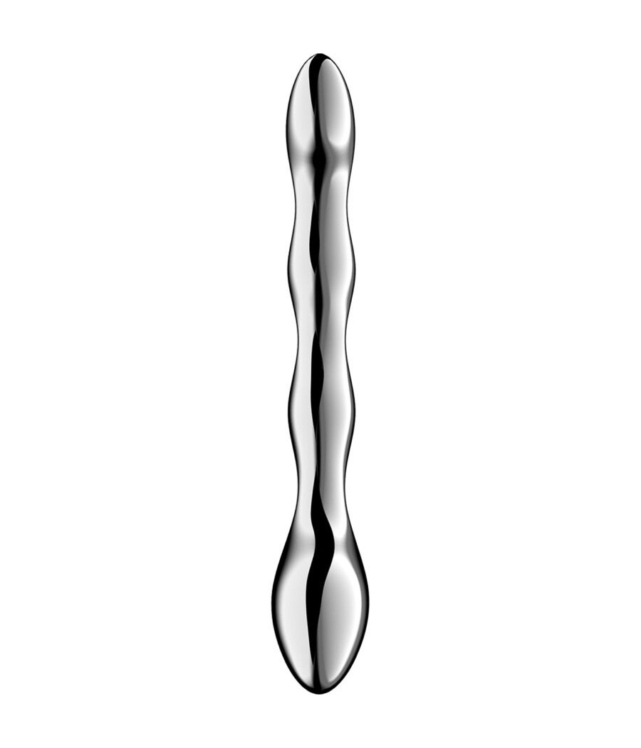 SATISFYER - COSMIC CREST 2 GODEMICHET DOUBLE EN ACIER INOXYDABLE