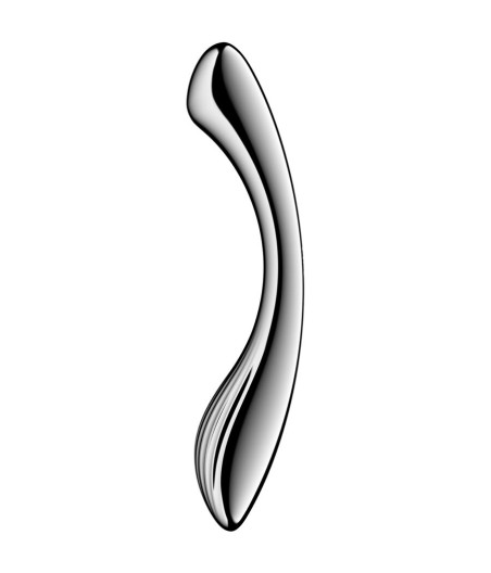 SATISFYER - PURE GRAVITY 1 GODEMICHET DOUBLE EXTRÉMITÉ EN ACIER INOXYDABLE