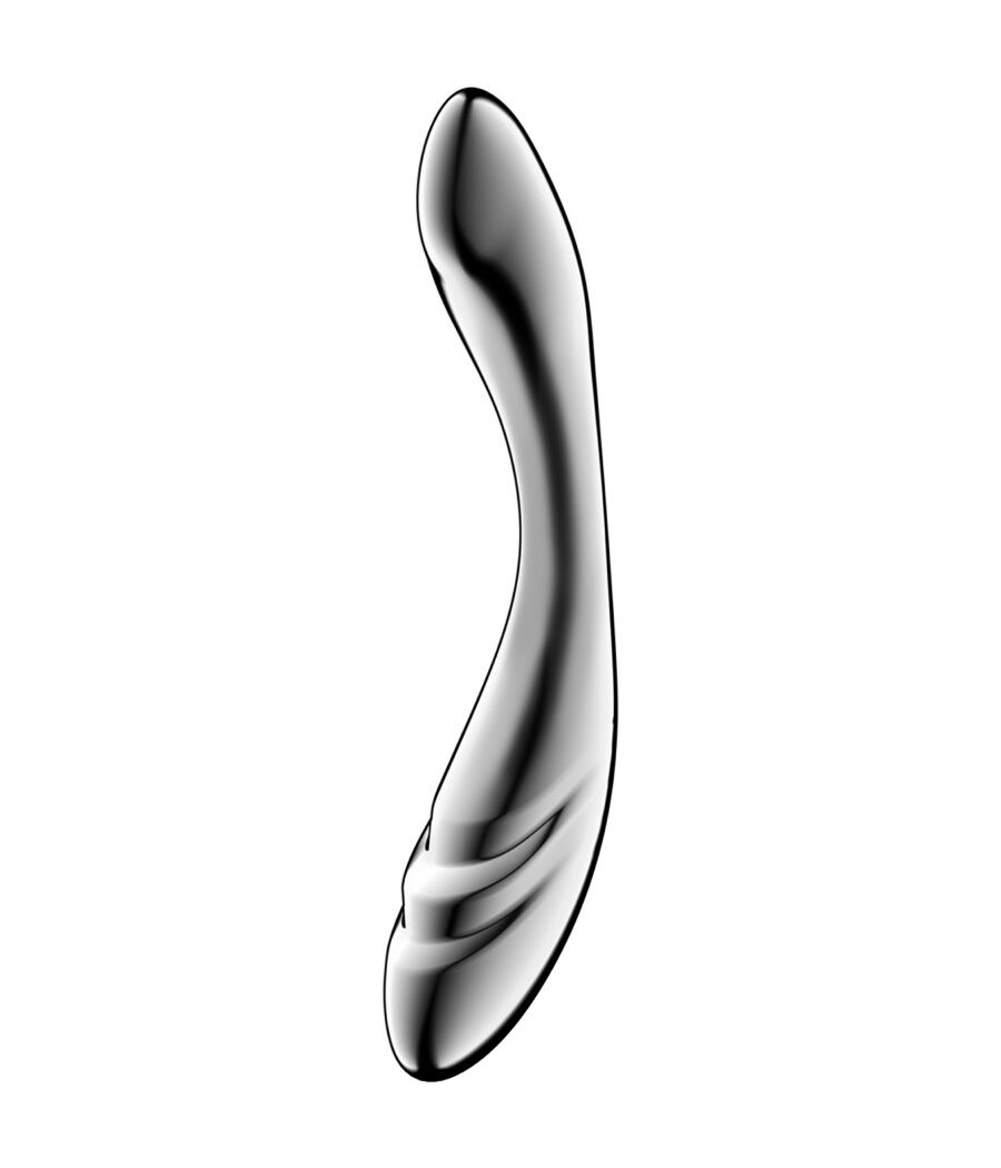 SATISFYER - PURE GRAVITY 3 DILDO DE AÇO INOXIDÁVEL COM DUAS EXTREMIDADES
