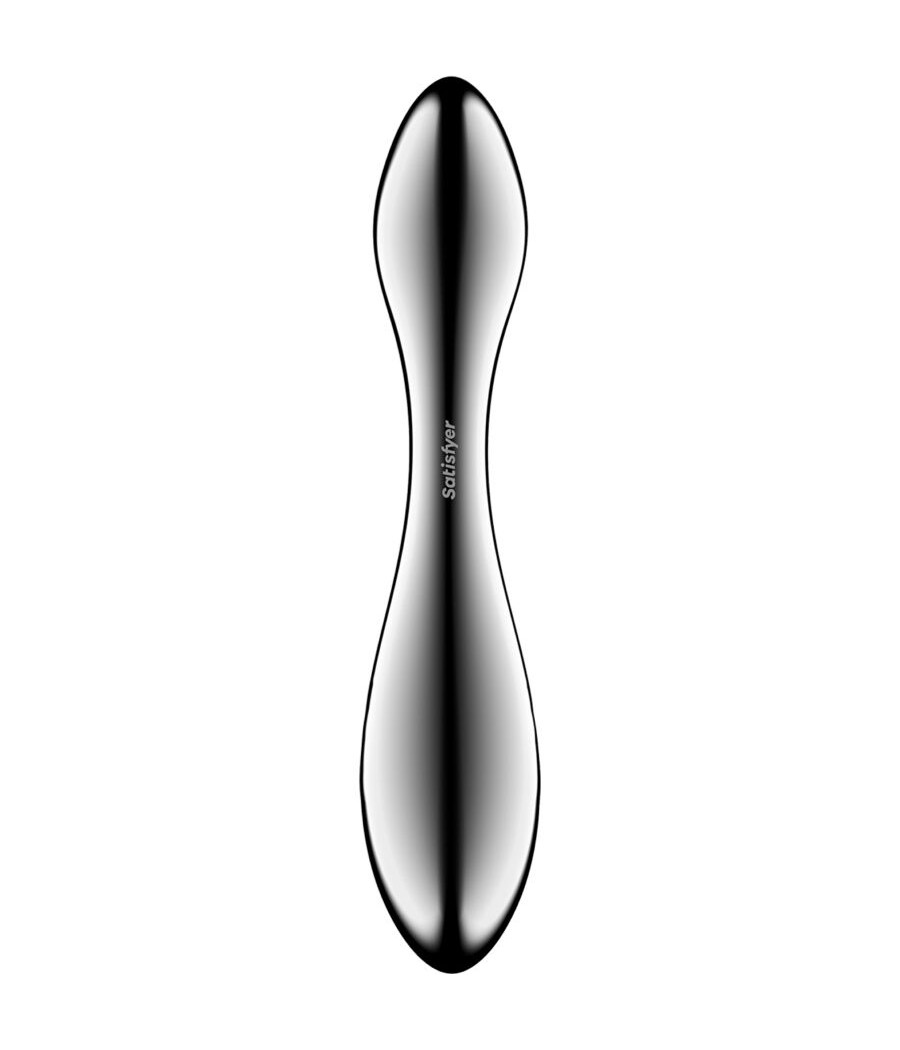 SATISFYER - PURE GRAVITY 3 DILDO DE AÇO INOXIDÁVEL COM DUAS EXTREMIDADES