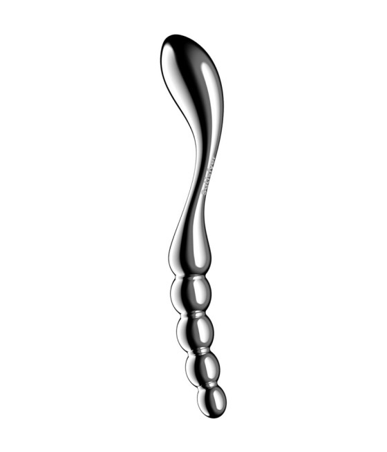 SATISFYER - STAR FORCE 1 STAINLESS STEEL DOUBLE-ENDED DILDO
