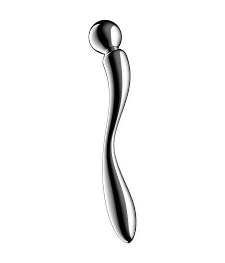 SATISFYER - STAR FORCE 2 DILDO DE AÇO INOXIDÁVEL COM DUAS EXTREMIDADES