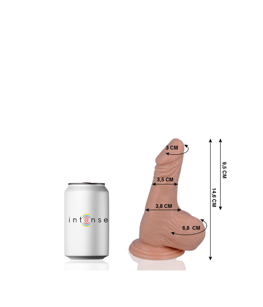 MR INTENSE - 1 REALISTIC PENIS 14.6 CM -O- 3.5 CM