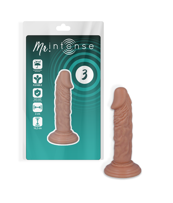 MR INTENSE - 3 REALISTIC COCK 16.2 CM -O- 3 CM
