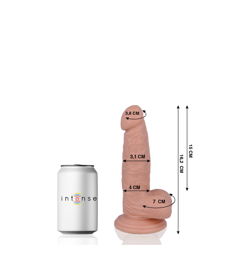MR INTENSE - 4 REALISTIC PENIS 16.2 CM -O- 3.1 CM