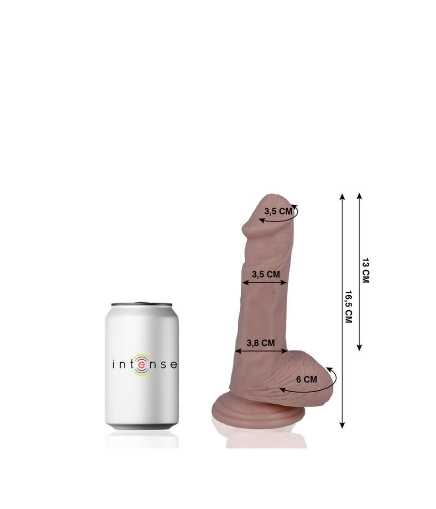 MR INTENSE - 5 PENE REALISTICO 16.5 CM -O- 3.5 CM