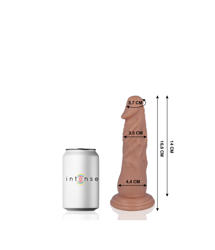 MR INTENSE - 6 PENE REALÍSTICO 16.6 CM -O- 4.4 CM