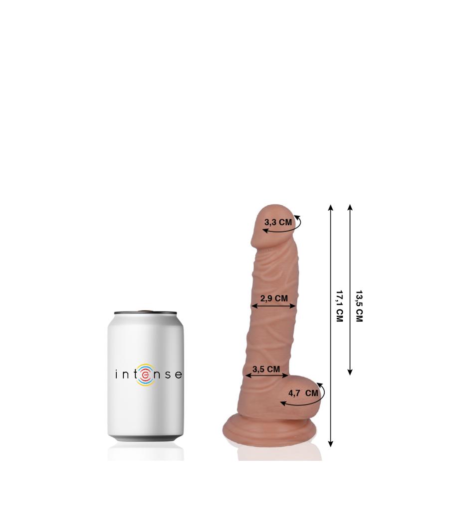 MR INTENSE - 7 PENE REALISTICO 17.1 CM -O- 2.9 CM