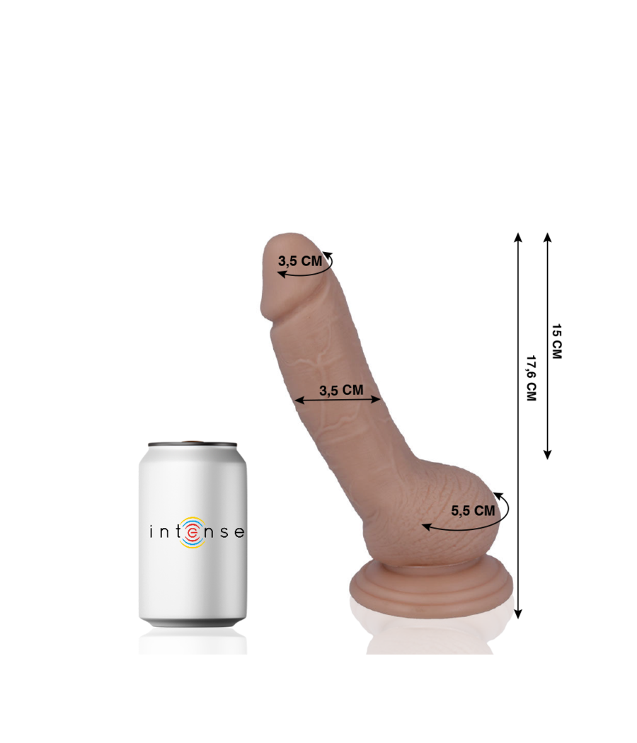 MR INTENSE - 8 PENE REALÍSTICO 17.6 CM -O- 3.5 CM