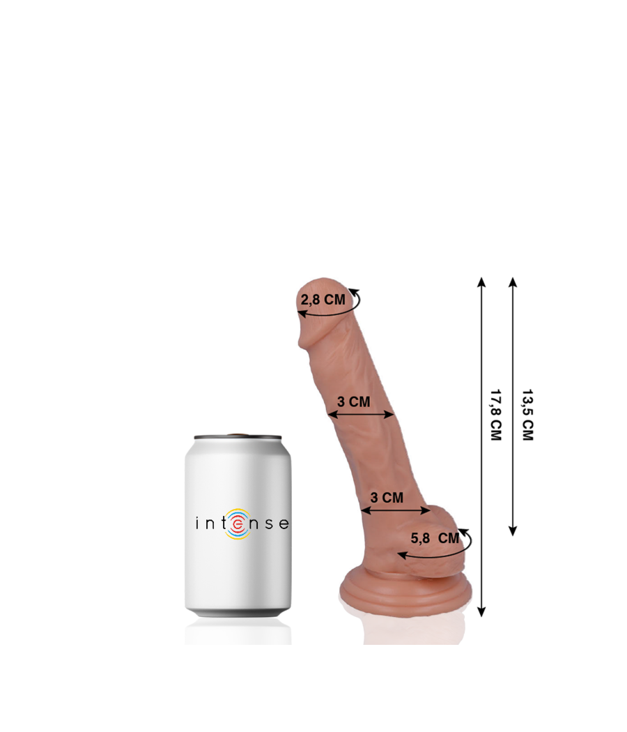 MR INTENSE - 9 PENE REALÍSTICO 17.8 CM -O- 3 CM