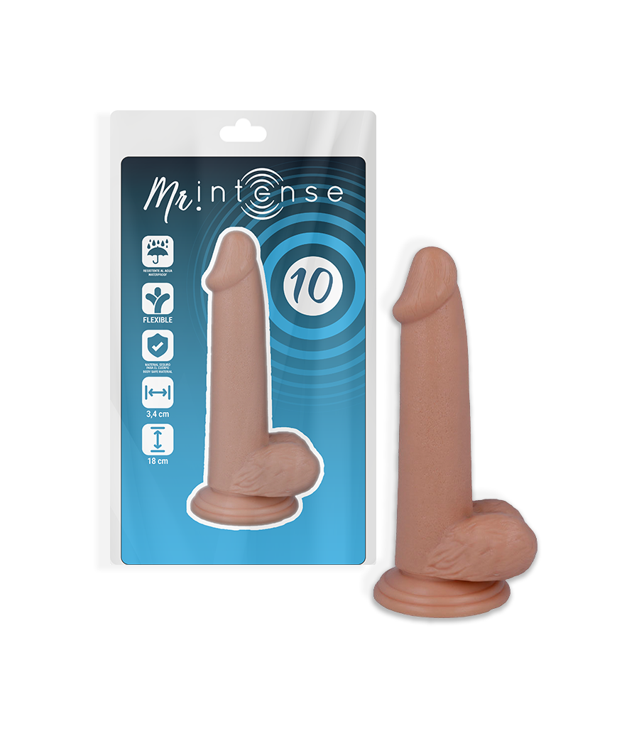 MR INTENSE - 10 REALISTIC PENIS 18 CM -O- 3.4 CM