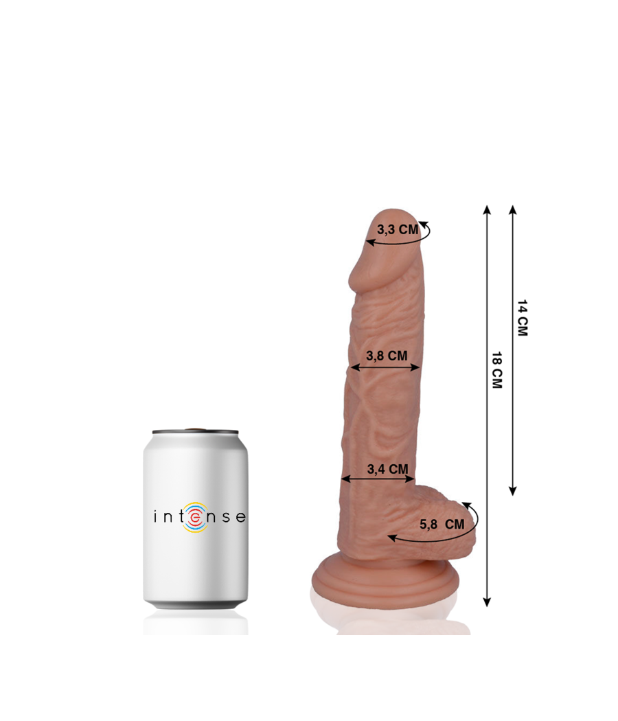 MR INTENSE - 11 PÉNIS RÉALISTE 18 CM -O- 3.8 CM