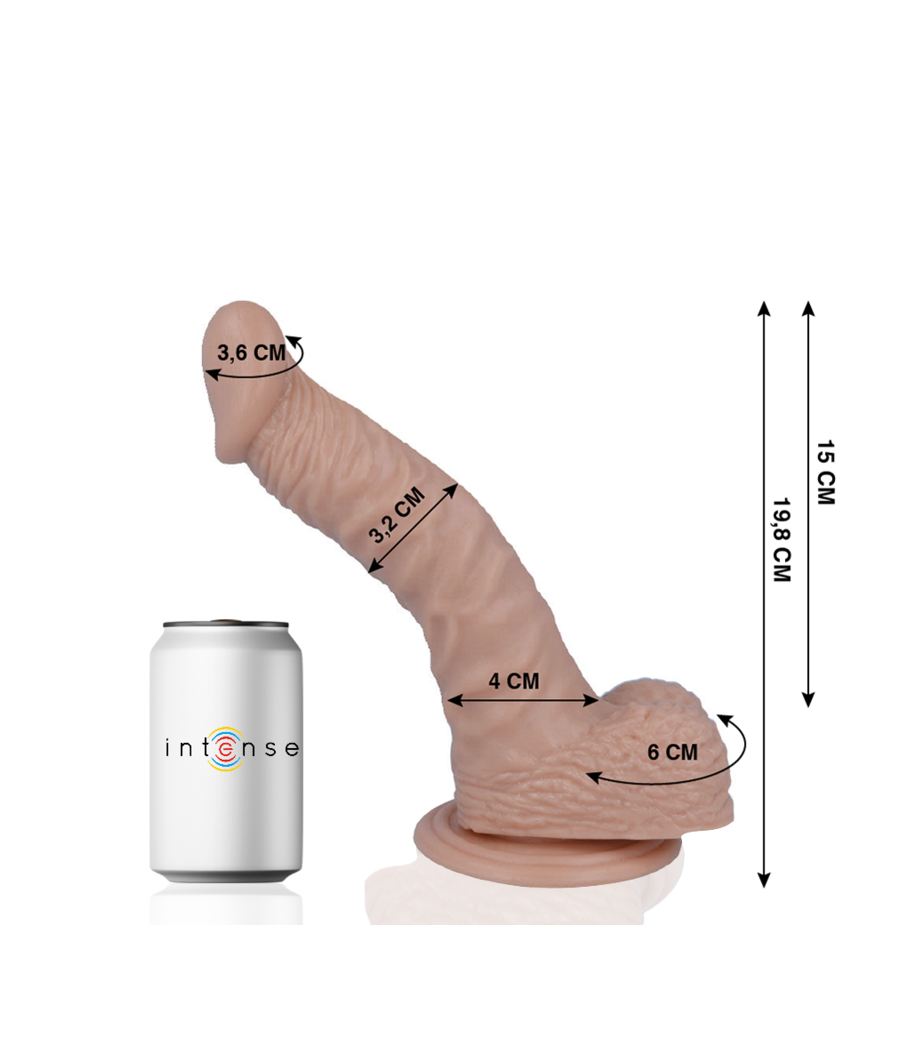 MR INTENSE - 18 REALISTIC PENIS 19.8 CM -O- 3.2 CM