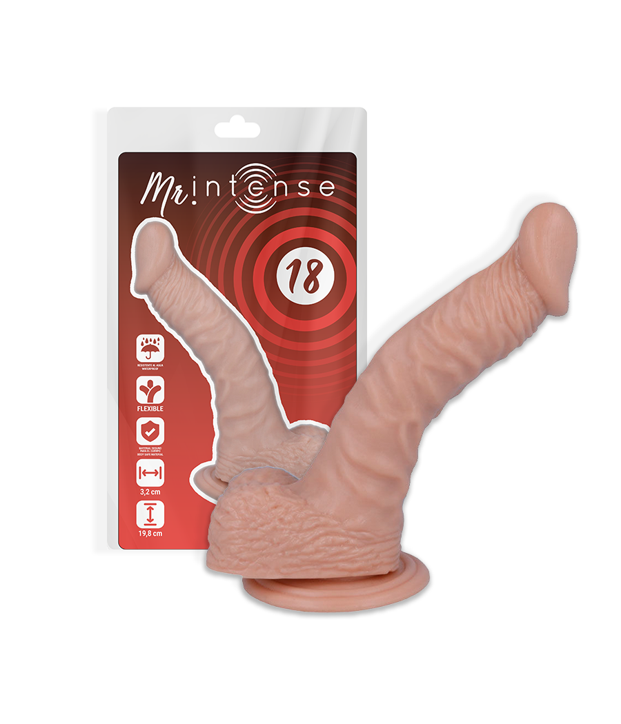 MR INTENSE - 18 PENE REALÍSTICO 19.8 CM -O- 3.2 CM