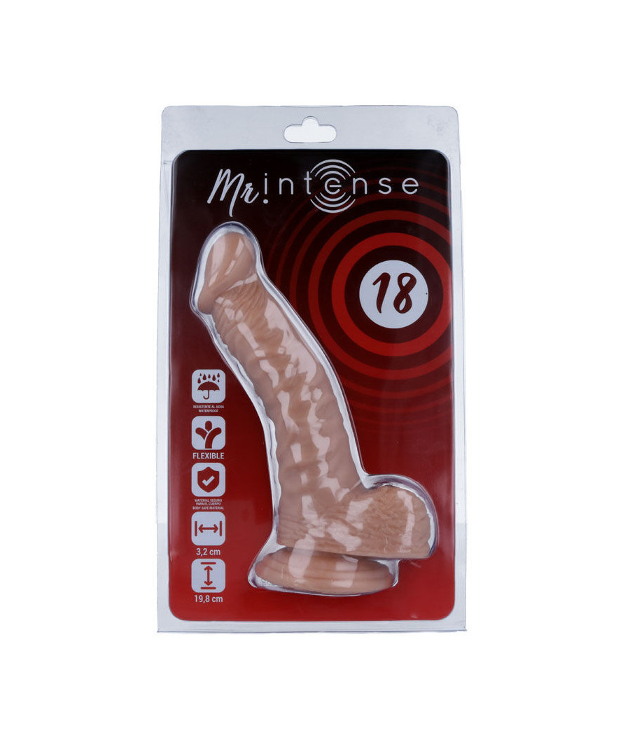 MR INTENSE - 18 PENE REALÍSTICO 19.8 CM -O- 3.2 CM