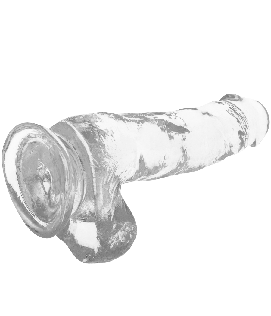 X RAY - CAZZO TRASPARENTE CON SFERE 18.5 CM -O- 3.8 CM