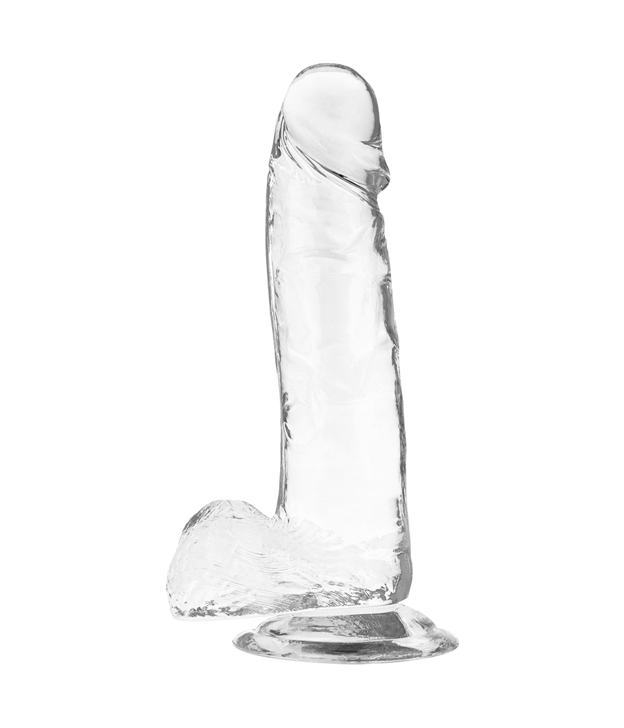 X RAY - DILDO TRANSPARENTE COM BOLAS 20 CM -O- 4.5 CM