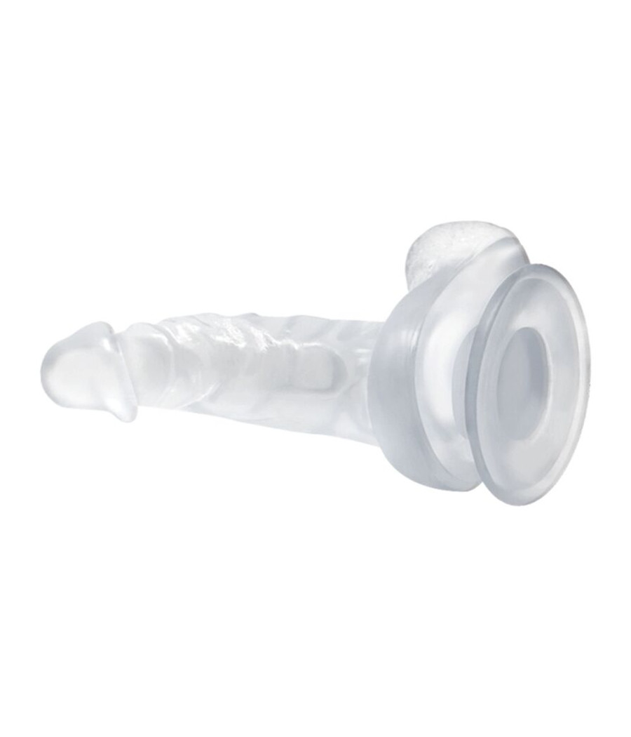 BAILE - DILDO REALÍSTICO COM VENTOSA E TESTÍCULOS 16.7 CM TRANSPARENTE