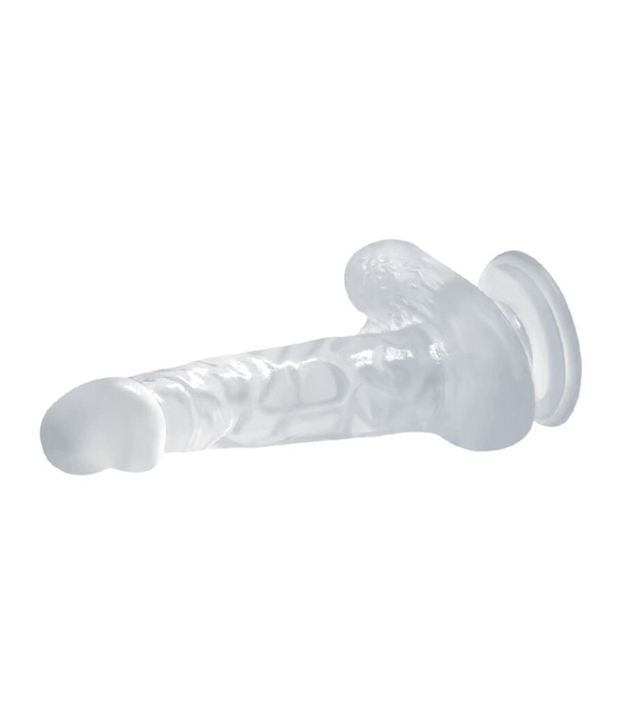 BAILE - DILDO REALISTICO CON VENTOSA E TESTICOLI 16.7 CM TRASPARENTE
