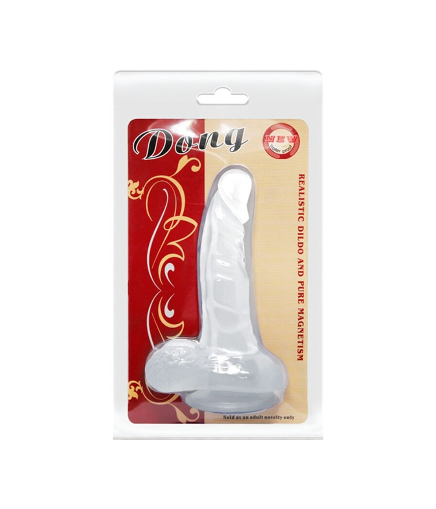 BAILE - REALISTISCHER DILDO MIT SAUGNAPF UND HODEN 16.7 CM TRANSPARENT