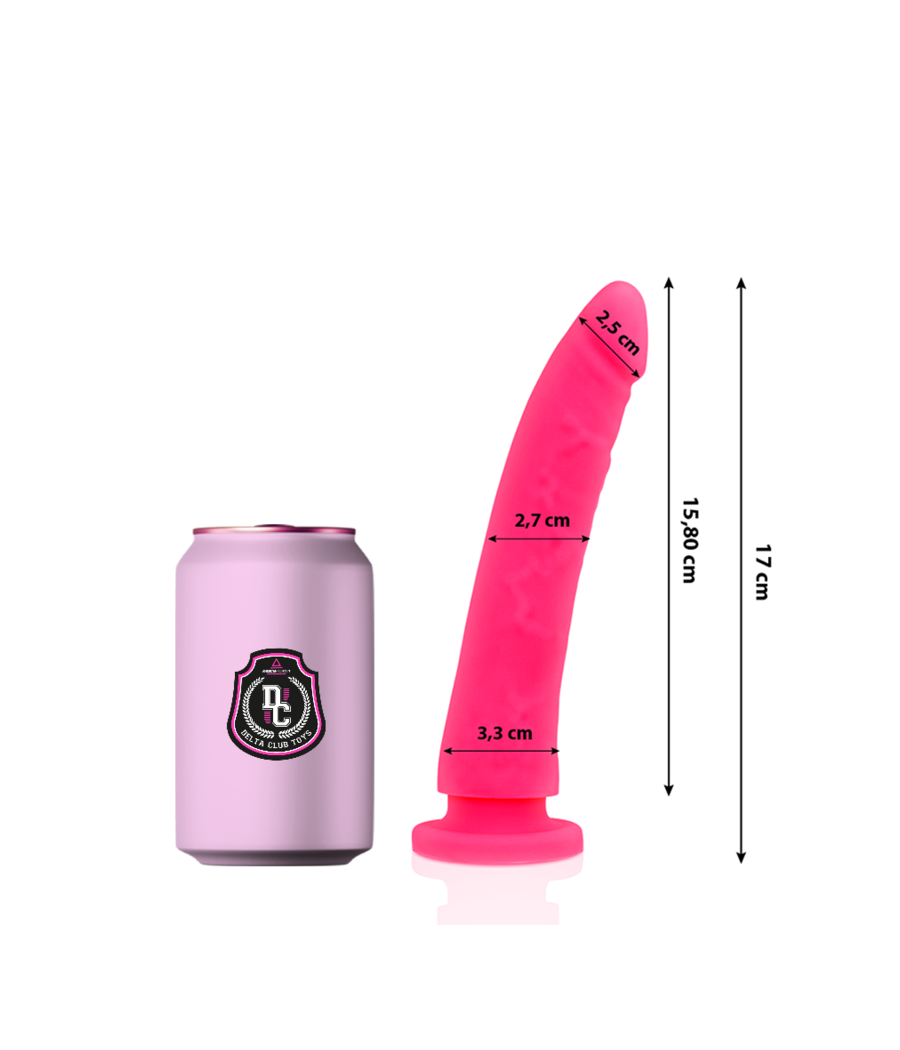 DELTA CLUB - TOYS DILDO MÉDICO ROSA SILICONE 17 CM -O- 3 CM