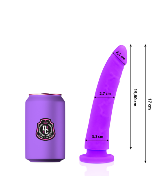 DELTA CLUB - TOYS LILA DILDO MEDIZINISCHES SILIKON 17 CM -O- 3 CM