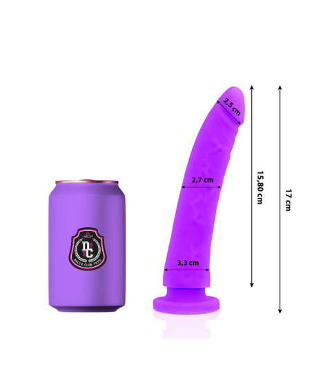 DELTA CLUB - TOYS LILAC DILDO MEDICAL SILICONE 17 CM -O- 3 CM