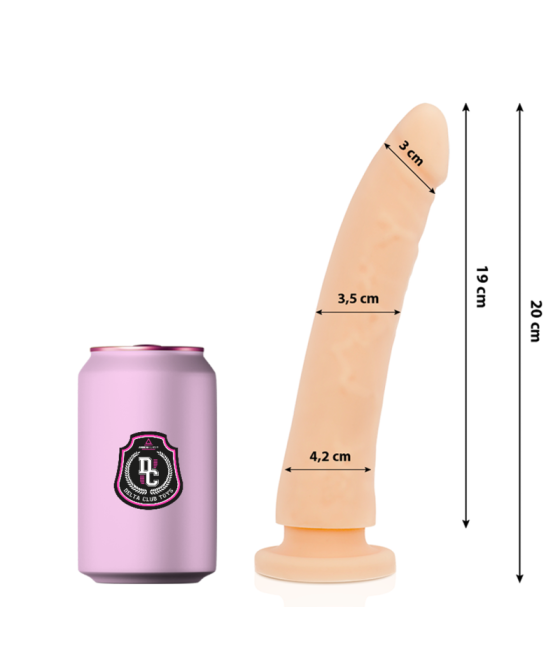 DELTA CLUB - TOYS DILDO NATURALE IN SILICONE MEDICO 20 CM -O- 4 CM
