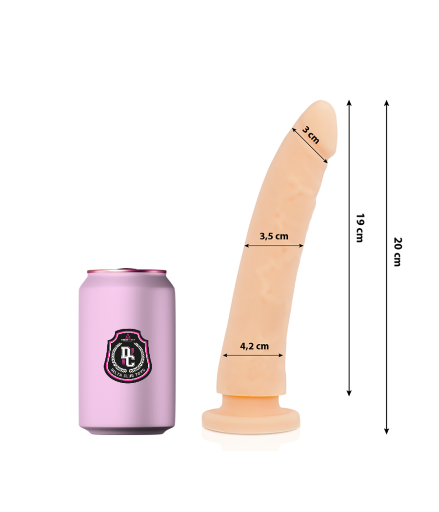 DELTA CLUB - TOYS NATURAL DILDO MEDICAL SILICONE 20 CM -O- 4 CM
