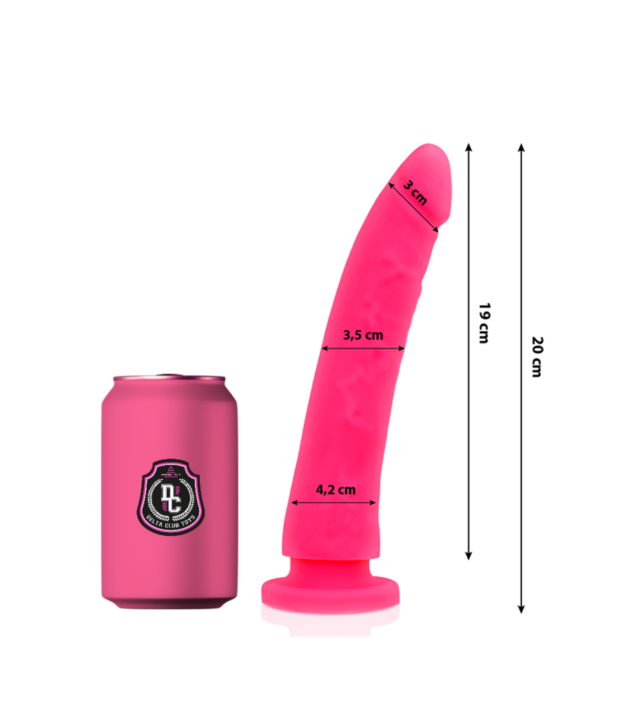 DELTA CLUB - TOYS GODE MÉDICAL ROSE EN SILICONE 20 CM -O- 4 CM