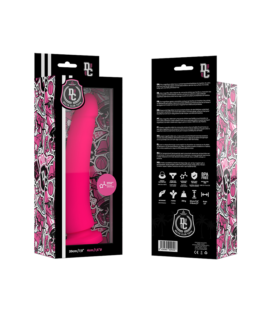 DELTA CLUB - TOYS ROSA DILDO MEDIZINISCHES SILIKON 20 CM -O- 4 CM