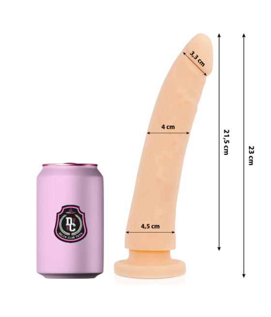 DELTA CLUB - TOYS NATURAL DILDO MEDICAL SILICONE 23 CM -O- 4.5 CM