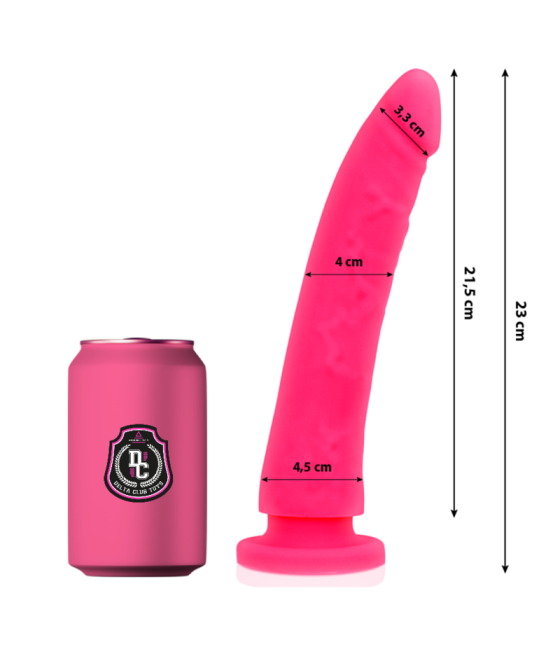 DELTA CLUB - TOYS DILDO MÉDICO DE SILICONE ROSA 23 CM -O- 4.5 CM