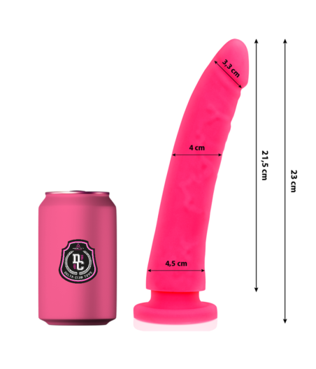 DELTA CLUB - TOYS PINK DILDO MEDICAL SILICONE 23 CM -O- 4.5 CM
