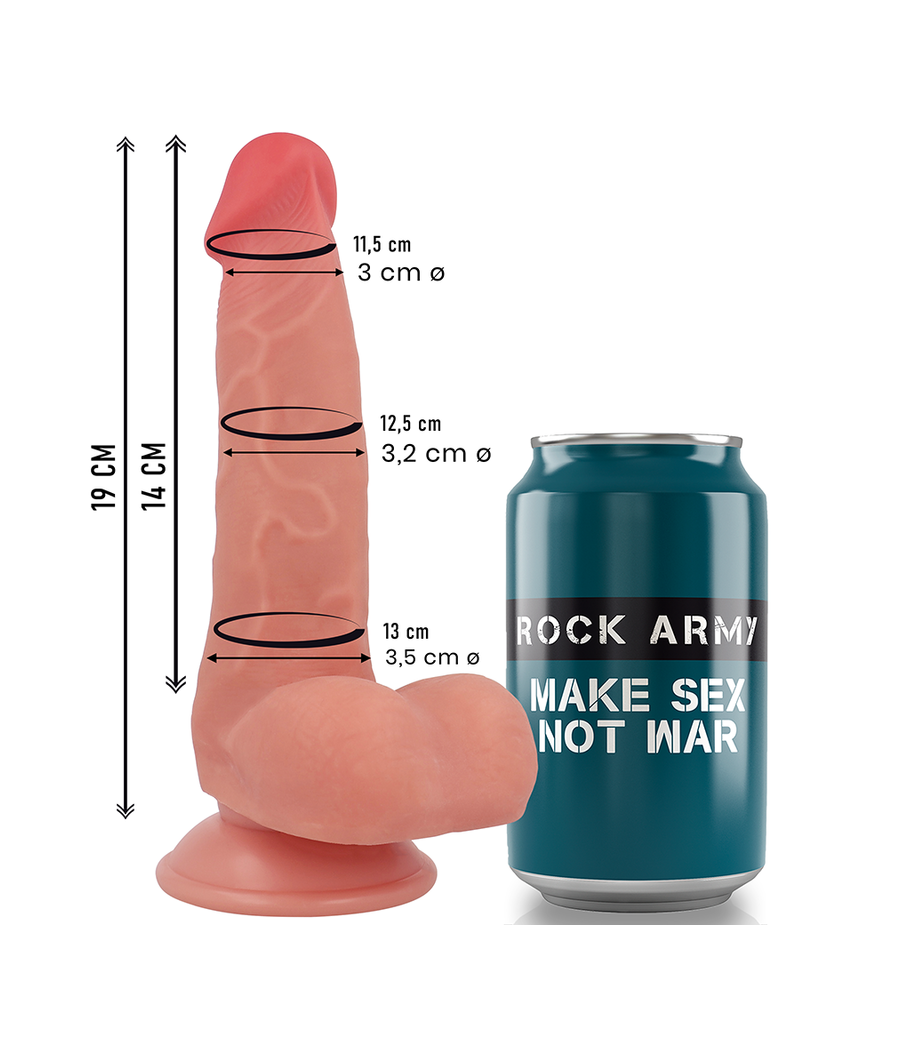 ROCKARMY - FLÜSSIGSILIKONFUCHS 19 CM -O- 3,2 CM