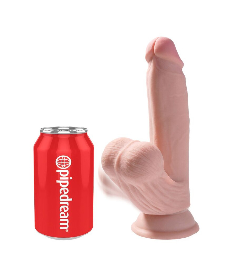 KING COCK - BALLES GODE 3D PLUS 15.2 CM PEAU CLAIRE