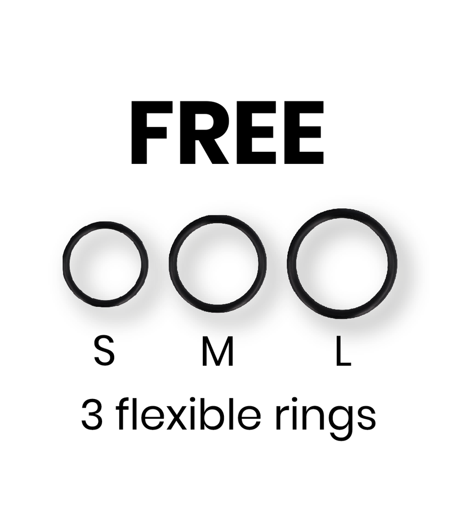 CYBER SILICOCK - STRAP-ON HARNESS WITH 3 RINGS FREE