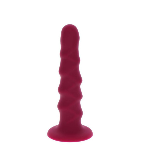 GET REAL - RIBBED DONG 12 CM ROT