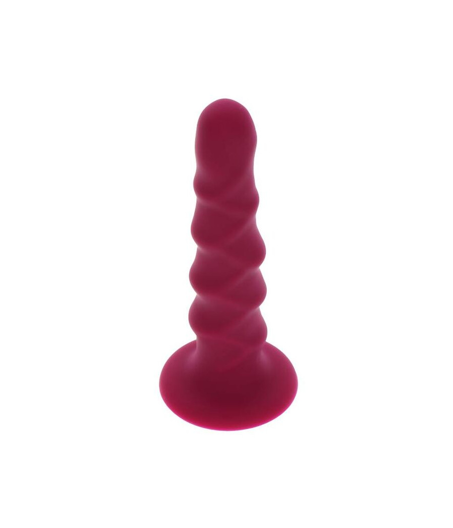 GET REAL - RIBBED DONG 12 CM RED