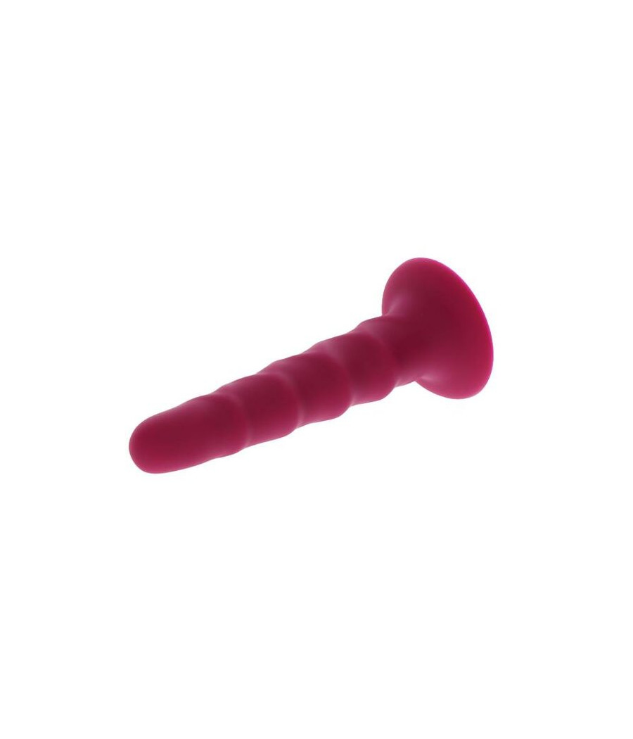 GET REAL - RIBBED DONG 12 CM RED