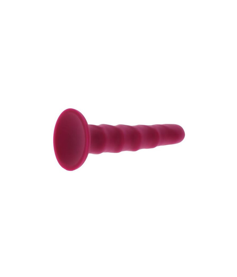 GET REAL - RIBBED DONG 12 CM ROJO