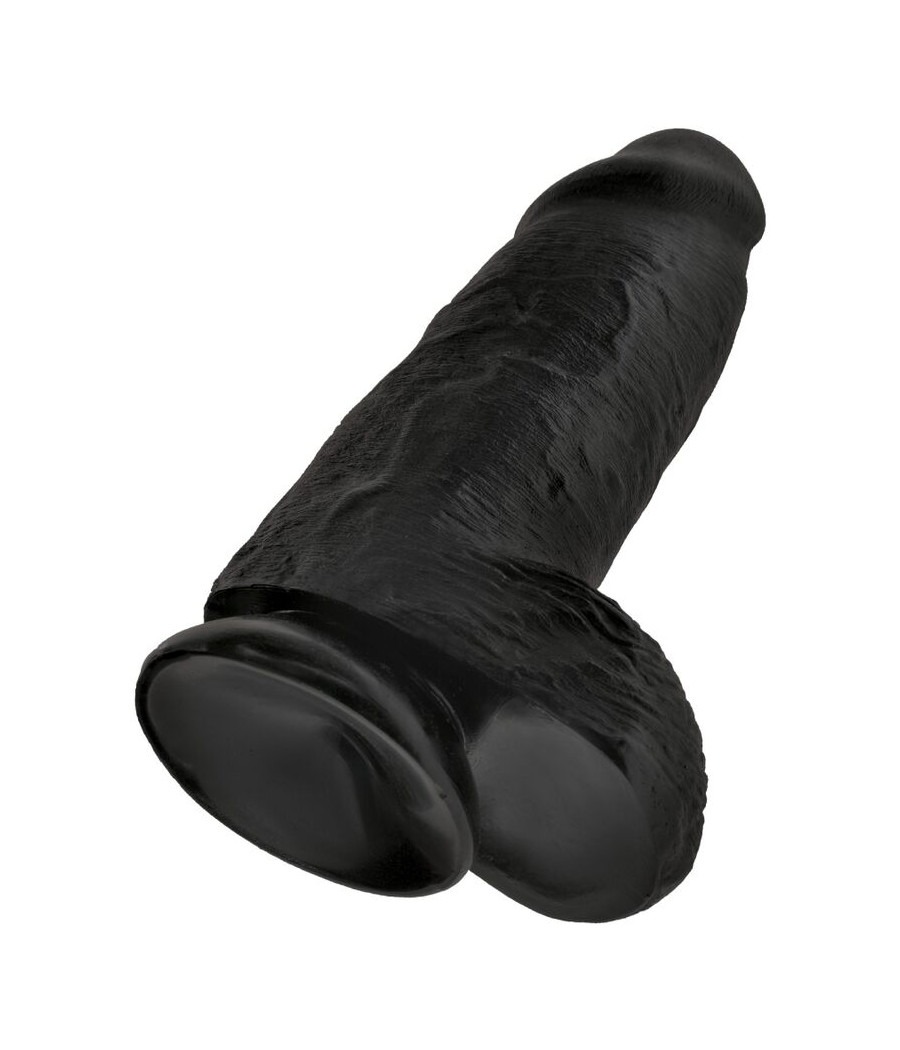 KING COCK - PENE REALÍSTICO CHUBBY 23 CM NEGRO