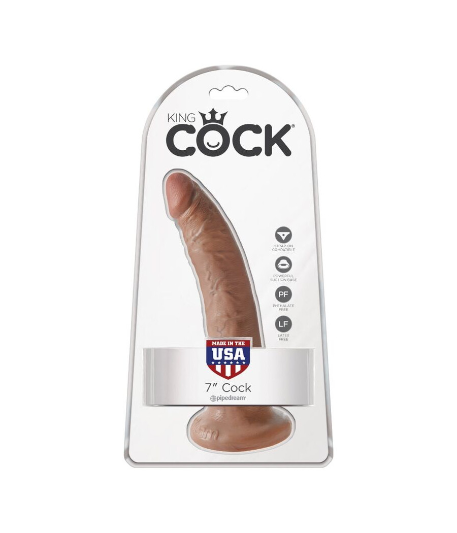 KING COCK - PENE REALISTICO 17.5 CM CARAMEL