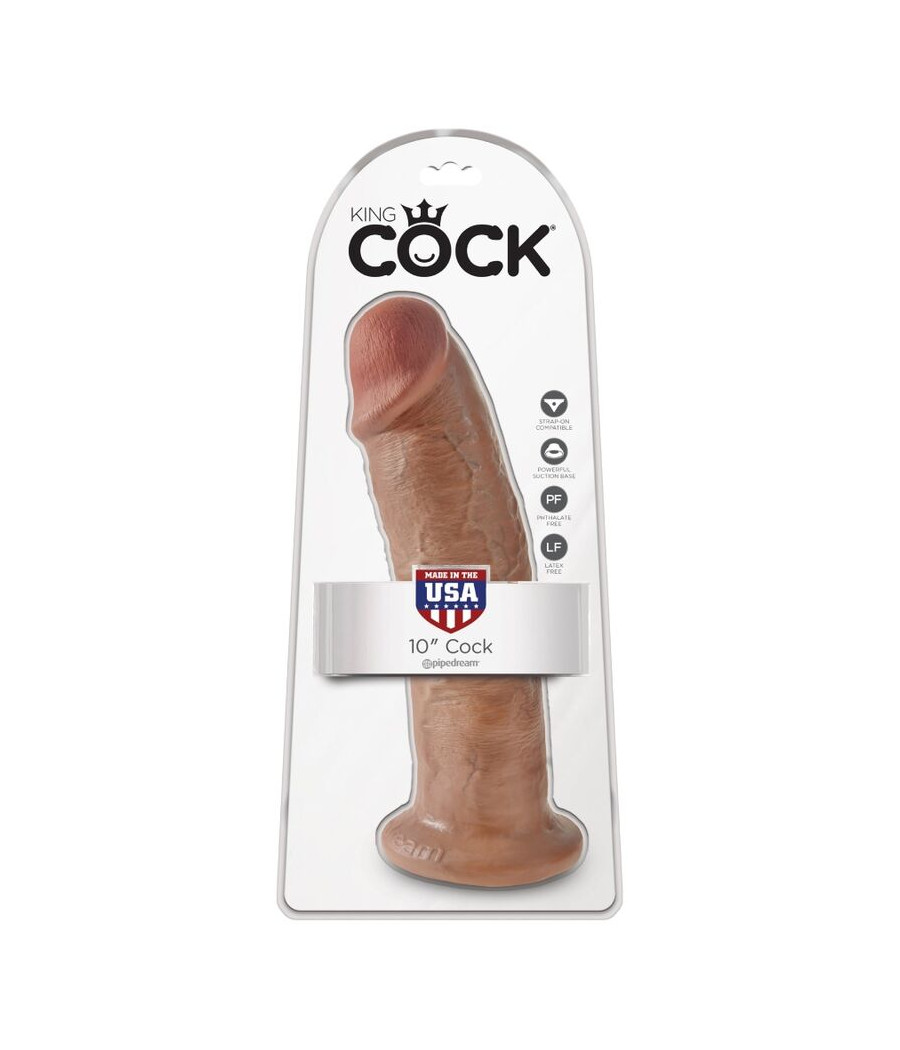 KING COCK - PENE REALÍSTICO 24 CM CARAMELO