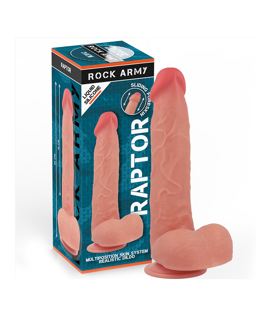 ROCKARMY - RAPTOR SILICONE LIQUIDE 24 CM -O- 4,4 CM