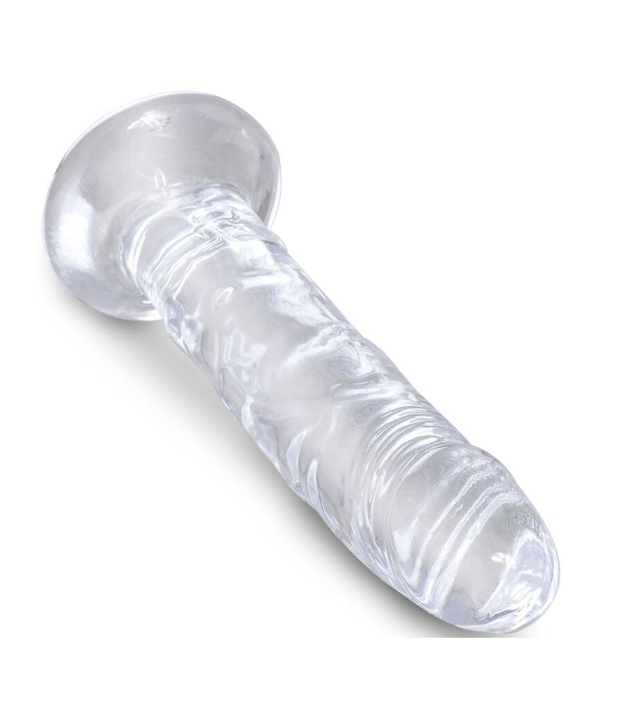 KING COCK - CLEAR PENE REALÍSTICO 15.5 CM TRANSPARENTE
