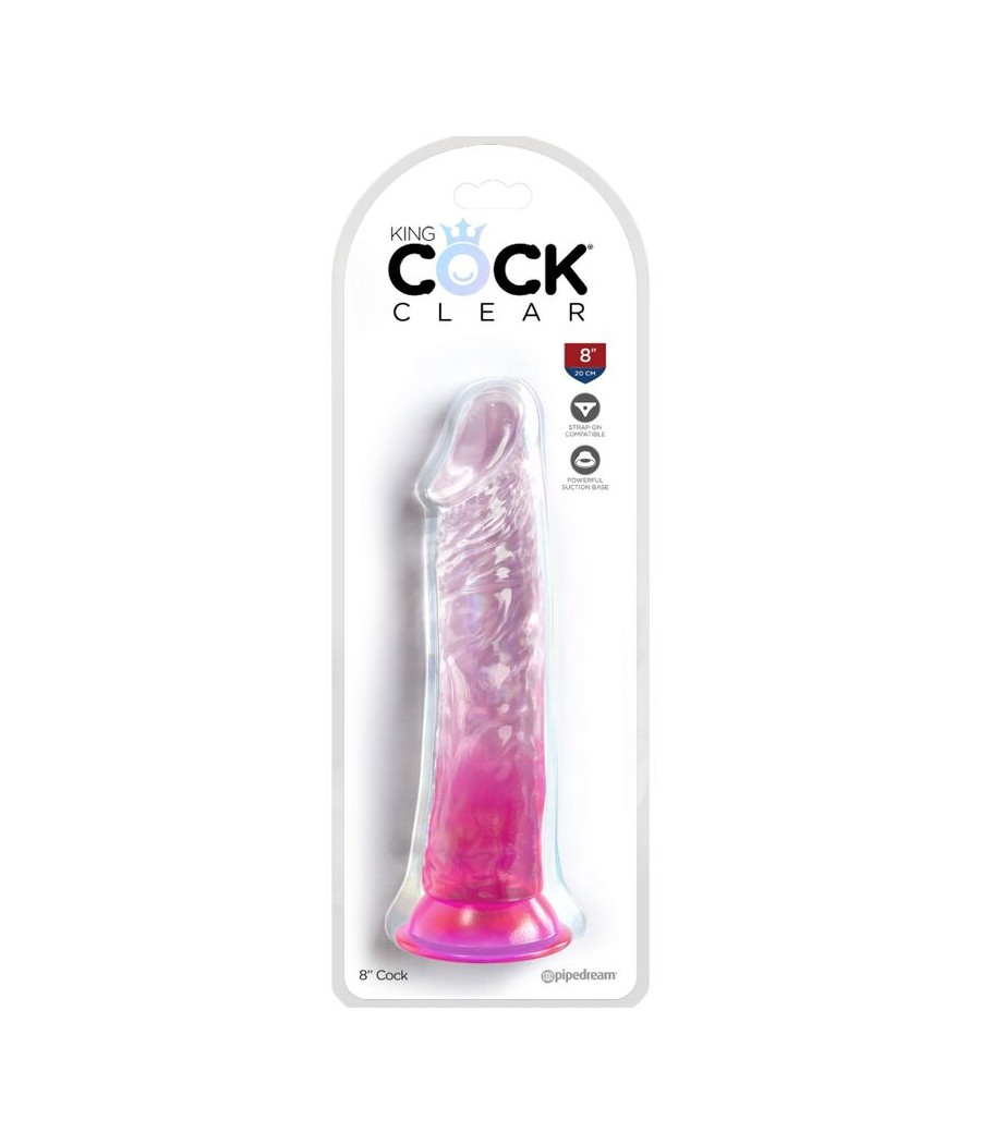 KING COCK - CLEAR PÉNIS RÉALISTE 19.7 CM ROSE