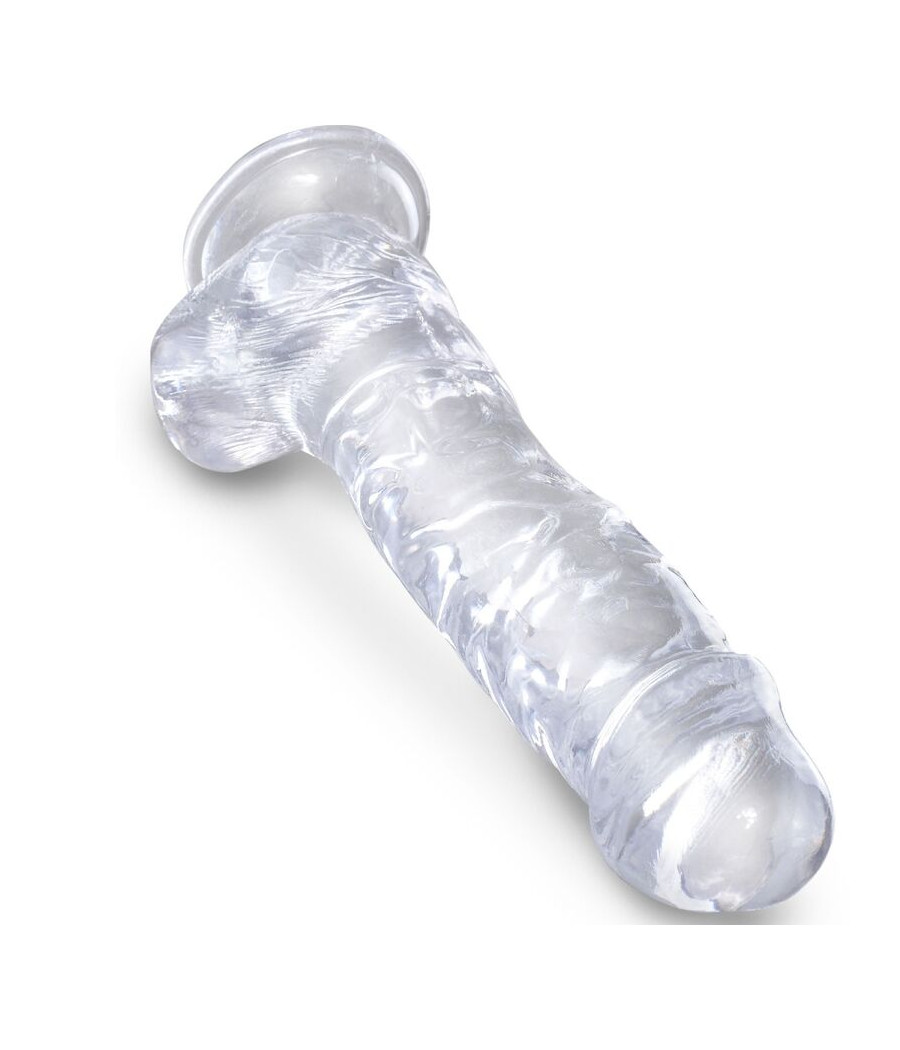 KING COCK - CLEAR REALISTIC PENIS WITH BALLS 16.5 CM TRANSPARENT