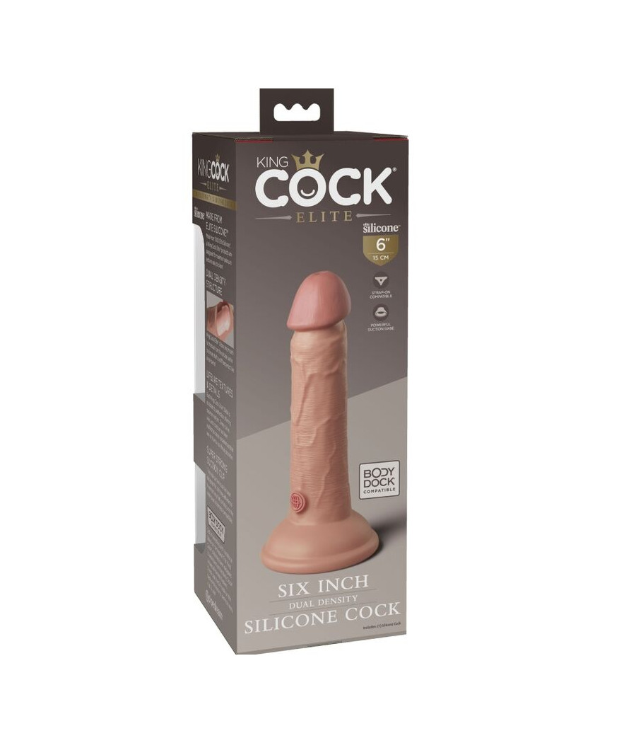 KING COCK - ELITE REALISTIC SILICONE DILDO 15.2 CM
